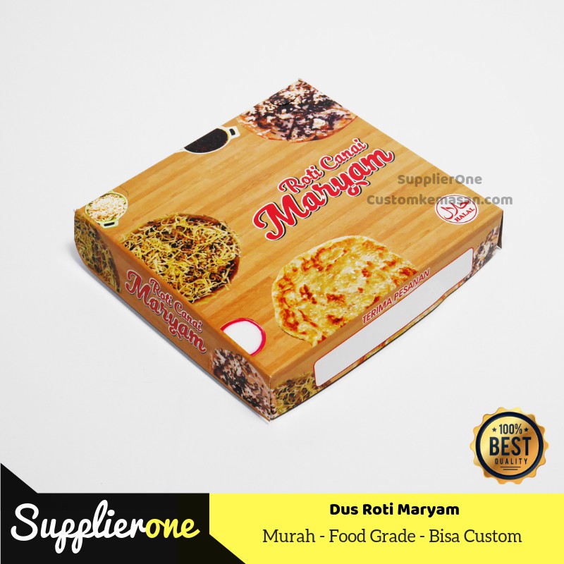 Dus Box Kemasan Roti Maryam, Kotak Roti Canai maryam, Kemasan Roti