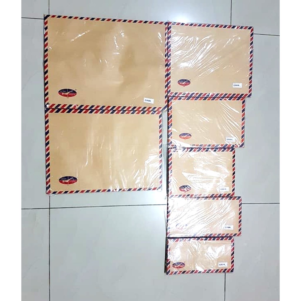 Jual Amplop Tali 312 Air Mail / Amplop Coklat Tali 312 Executive | Shopee Indonesia