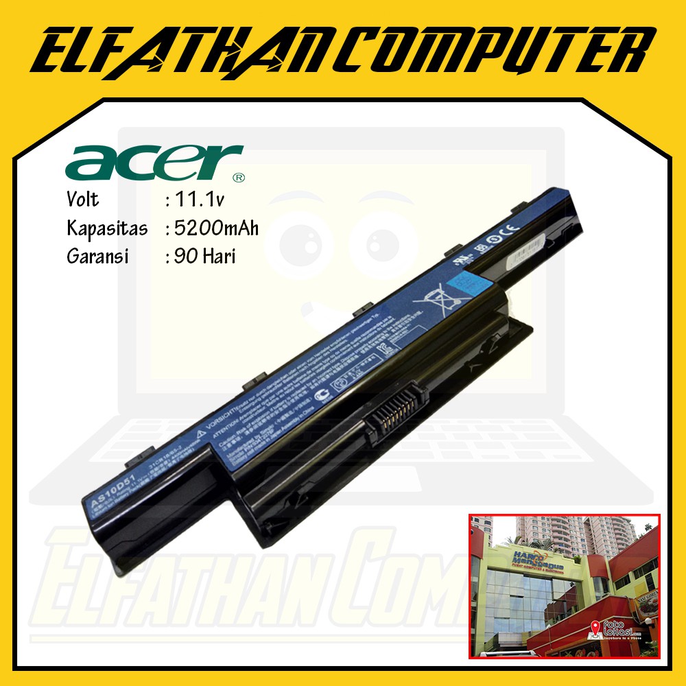 Jual Baterai Batre Baterry laptop Acer Aspire 4738 4739 4741 4750 4752