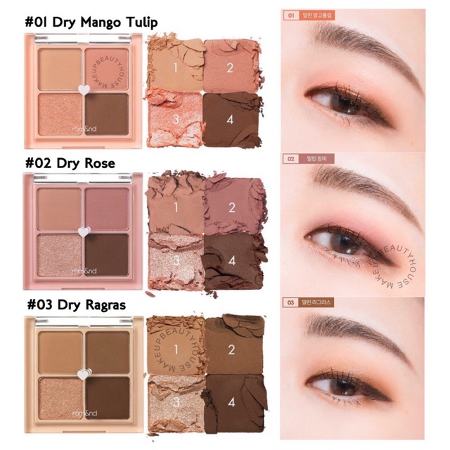 [BPOM] ROM&ND ROMAND Better Than Eyes Eyeshadow Shopee Indonesia