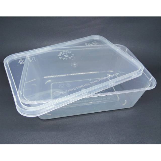 Kotak makanan plastik isi 5. Wadah plastik. Mika box 750ml Shopee