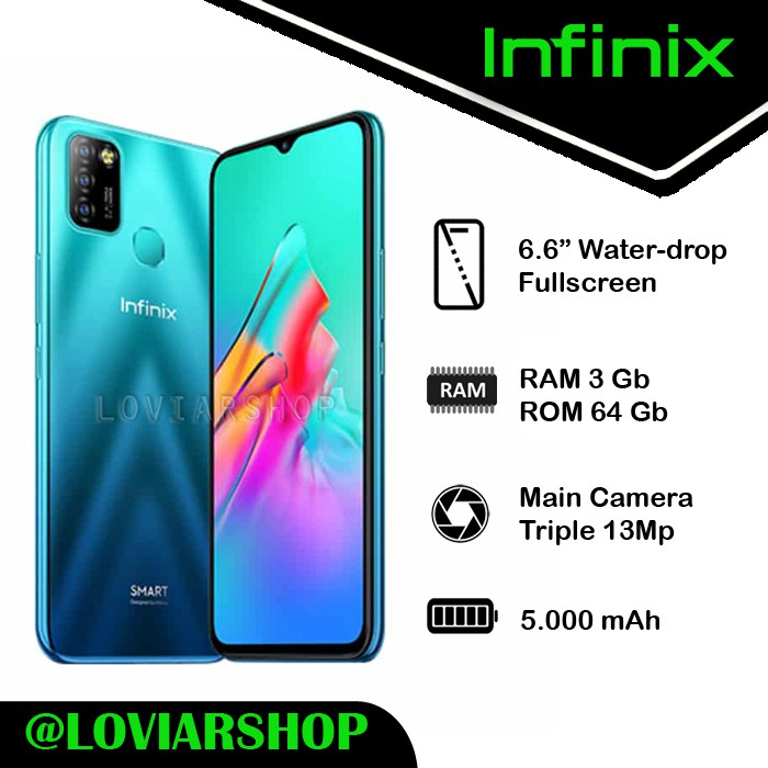 Infinix Smart 5 Ram 3 64 Gb Garansi Resmi Shopee Indonesia