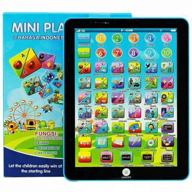 Jual Ipad / Mini Play Pad / Mainan Anak Edukasi Edukatif / Mainan Edukasi / Belajar Bahasa / Mainan Anak | Shopee Indonesia