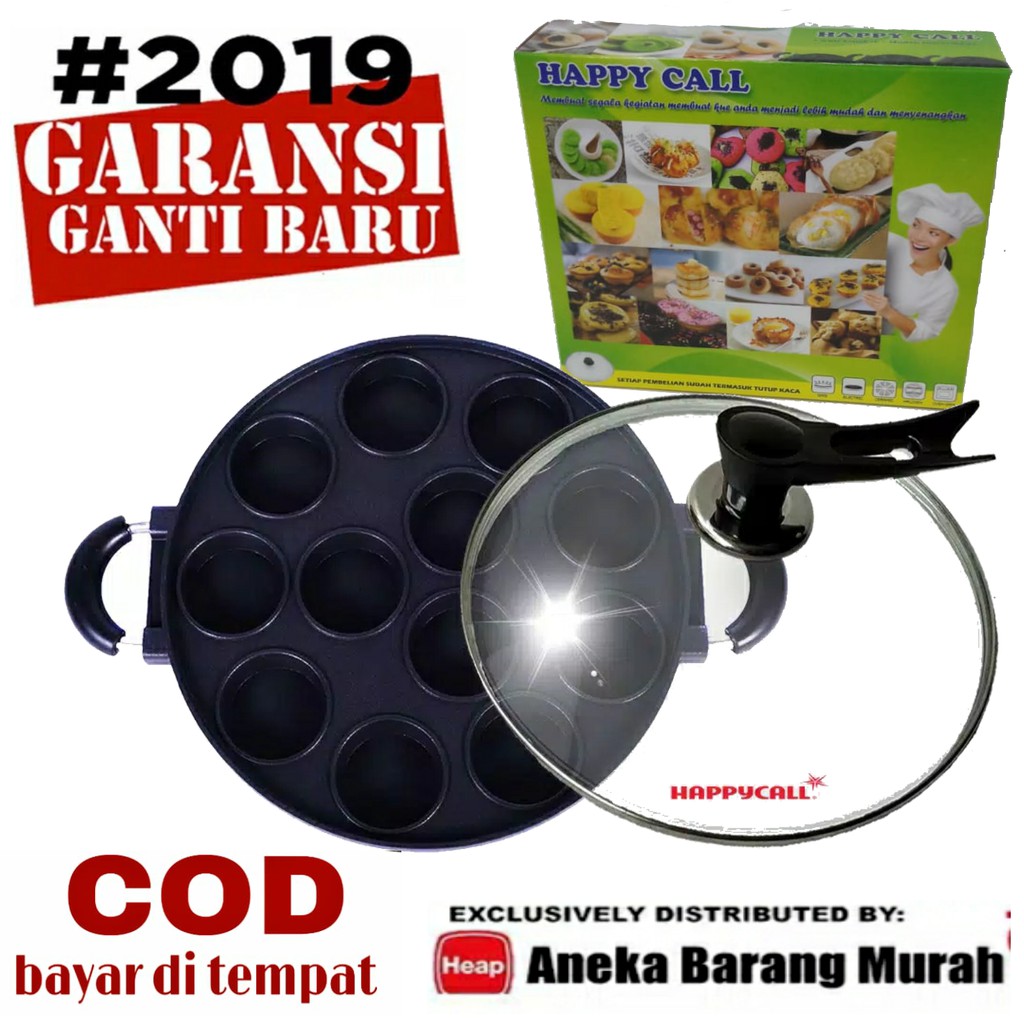 Happy Call Cetakan Kue Serabi 12 Lubang Loyang Martabak