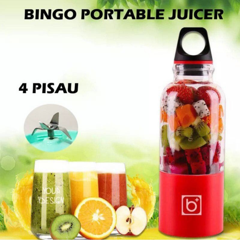 Jual BINGO PORTABLE JUICER BLENDER MINI PORTABLE 500ML not Vitamer