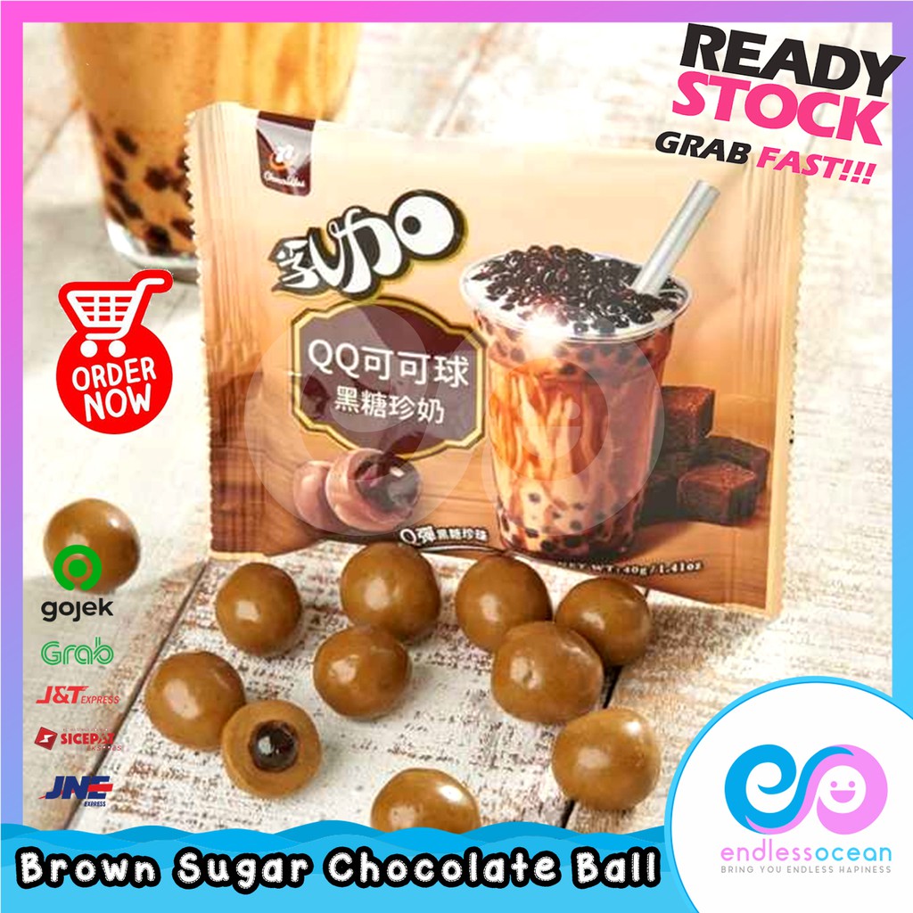Jual Brown Sugar Bubble Milk Tea Chocolate Snack - Coklat Boba | Shopee Indonesia