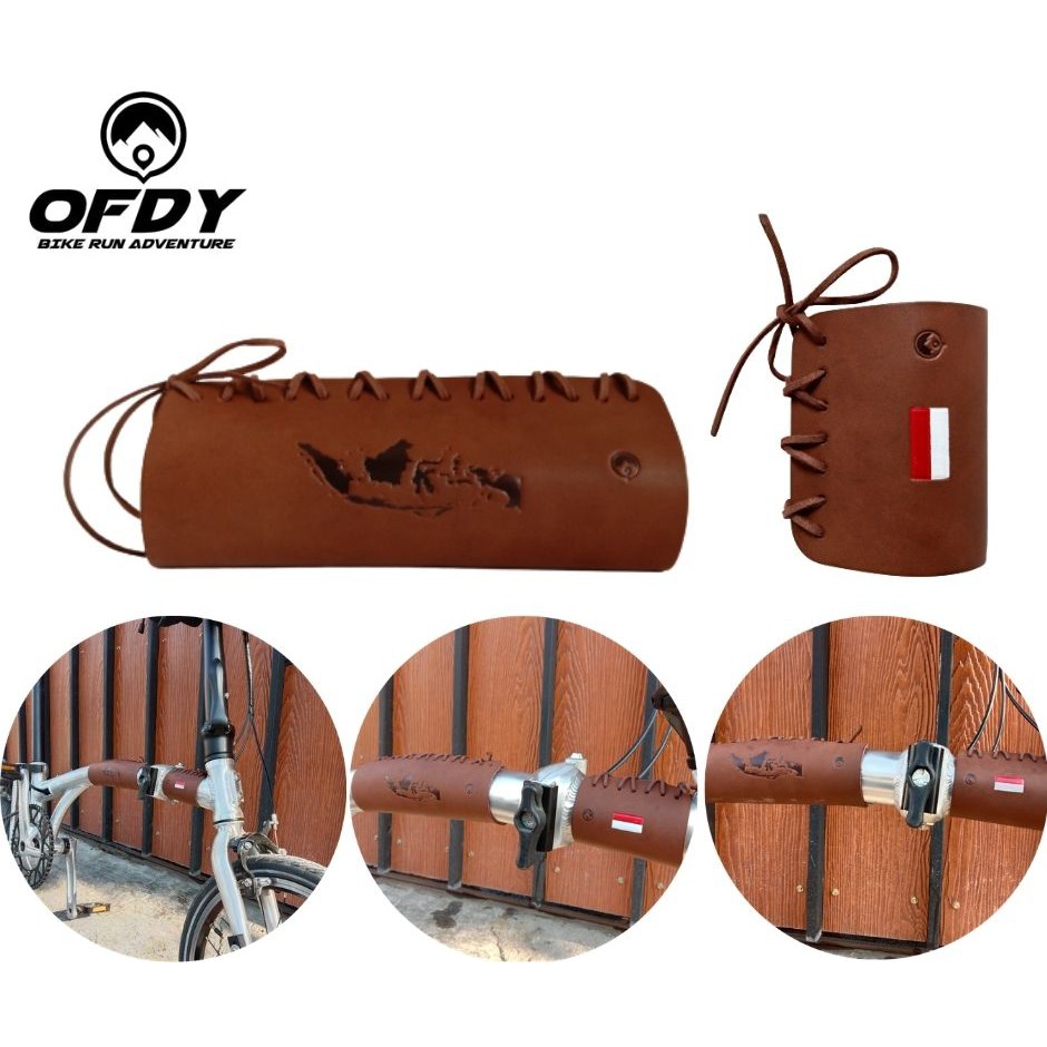 AKSESORIS KOMPONEN COVER FRAME SEPEDA LIPAT TRIFOLD WARNA COKLAT HITAM