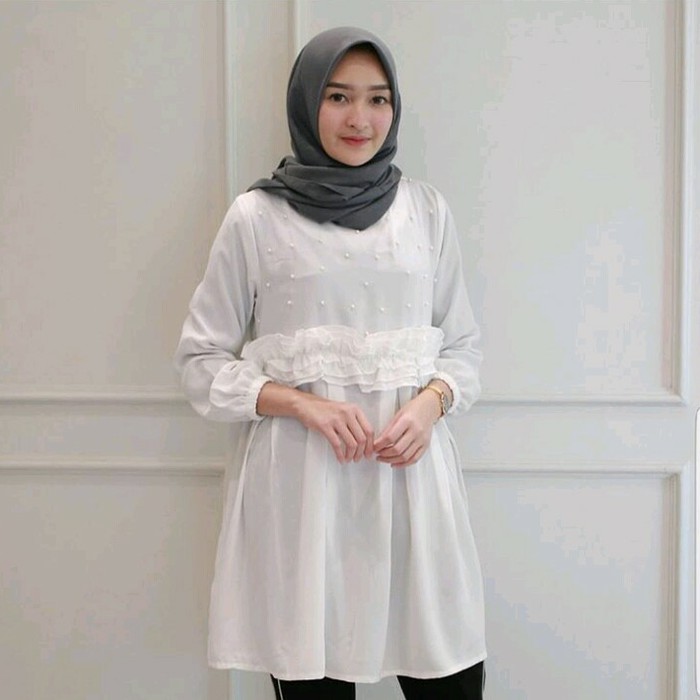 30+ Ide Ootd Hijab Dress Putih Jalen Blogs
