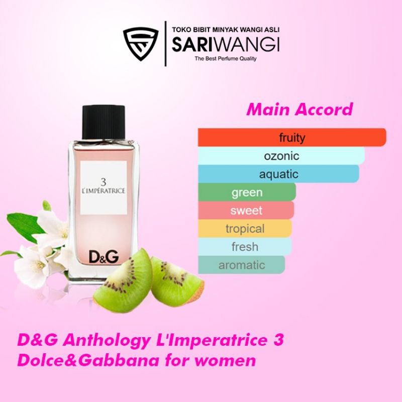 Jual Parfum Refill Dolce & Gabbana 3 L'imperatrice | Shopee Indonesia