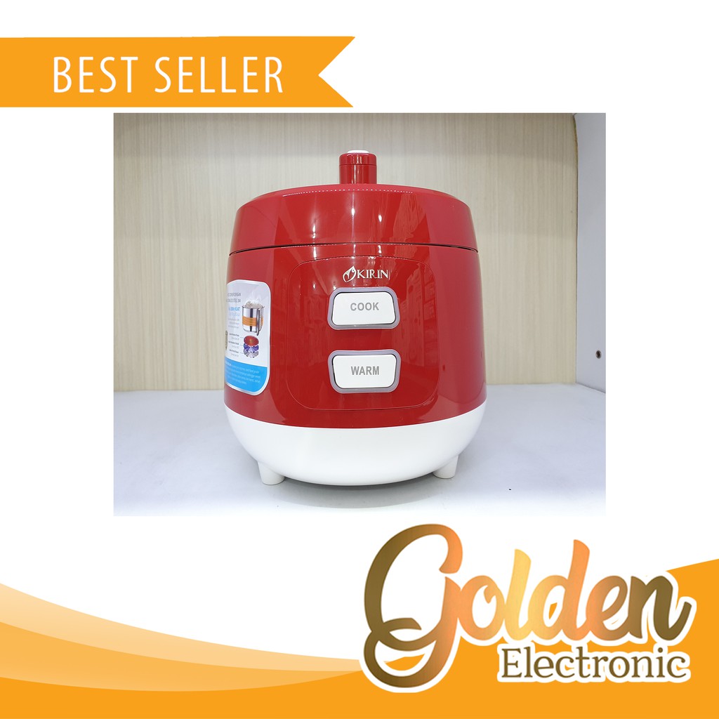 Jual Kirin Rice Cooker 1.0 Liter KRC088 Stainless Steel 3in1 Shopee
