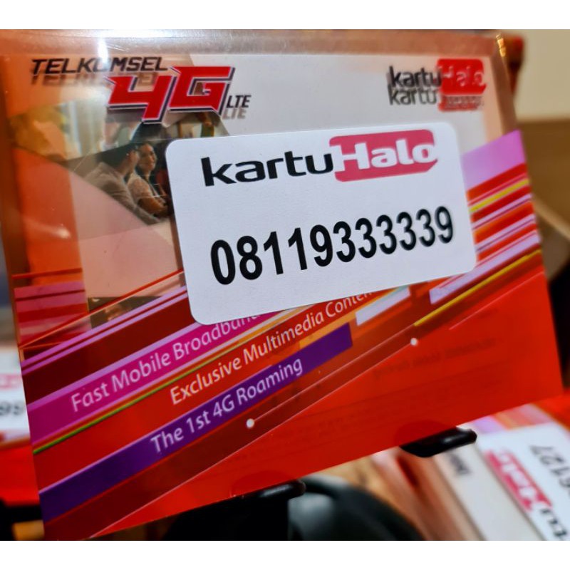 0811 9333339 Nomor Kartu Halo Pasca Bayar | Shopee Indonesia