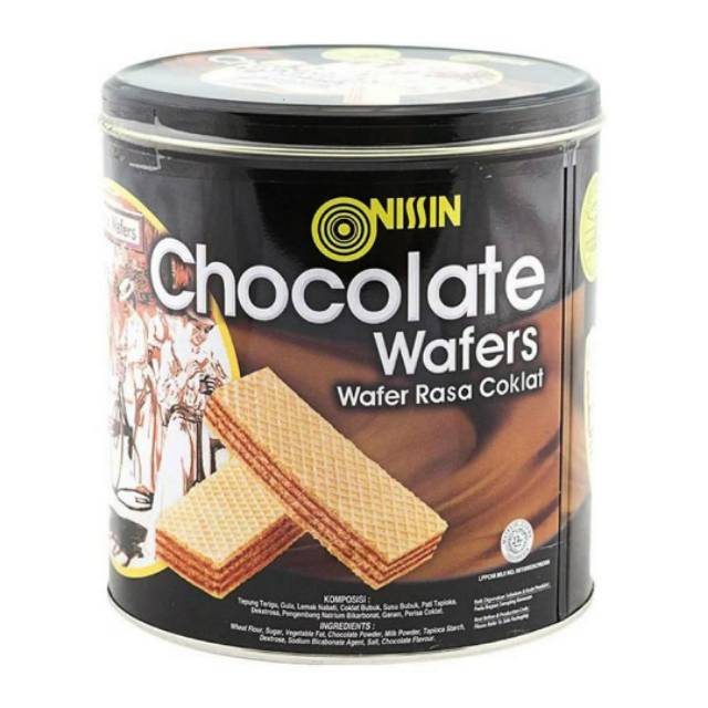 Jual Nissin Chocolate Wafer - Biskuit Coklat Wafer Nissin (Kaleng 570Gr) | Shopee Indonesia