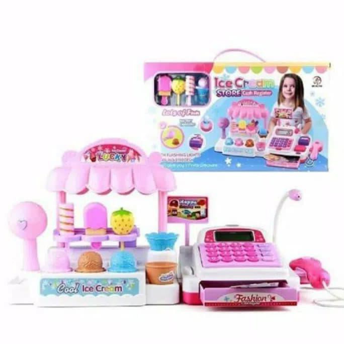 Jual Jual Mainan Anak Kasir Kasiran Ice Cream/Ice Cream Store Cash Register Terbaru 2019 | Shopee Indonesia
