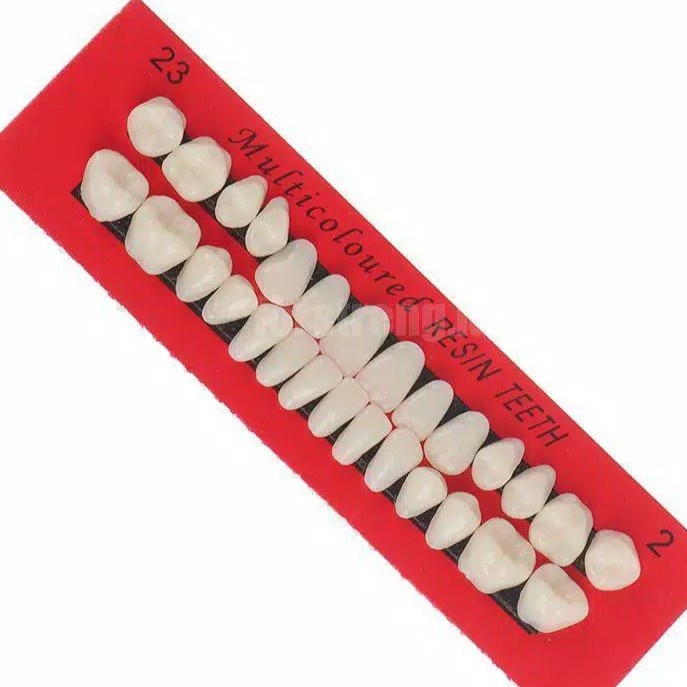Jual GIGI PALSU ASLI RESIN 24 PCS LENGKAP KUAT, SMILE VENNERS, GIGI