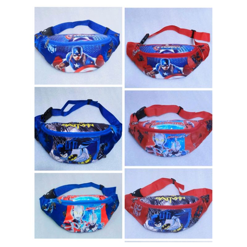 Tas selempang anak/Tas pinggang anak/tas slempang anak lakilaki/waistbag anak/tas anak karakter