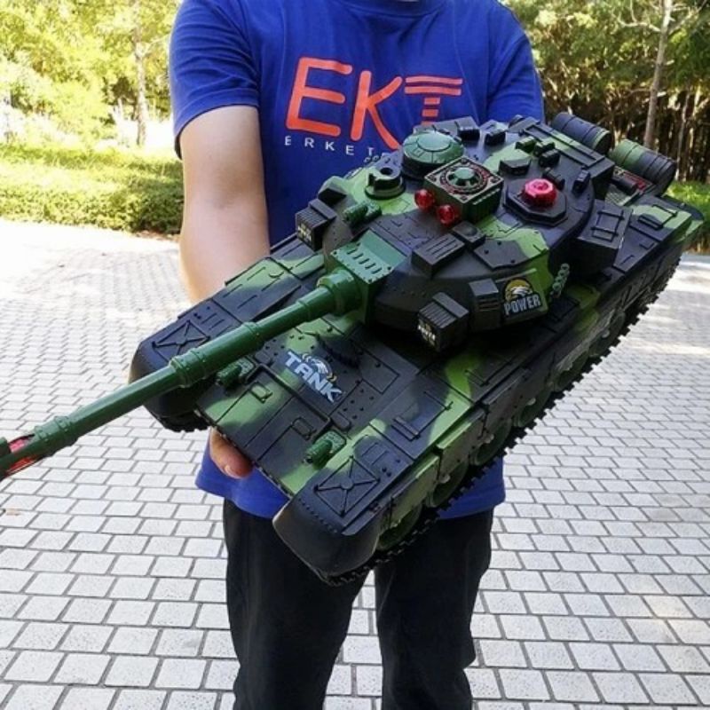 Jual rc tank leopard uk jumbo 2.4 gHz mainan anak remote controle