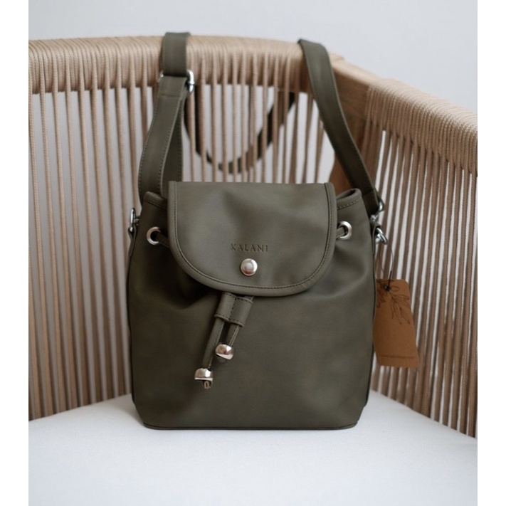 Jual Kalani Bags Milla Olive 2 Way bag Shopee Indonesia
