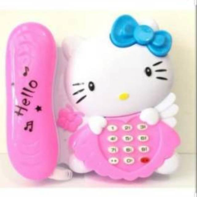 Jual Mainan Anak Telepon Hello Kitty Pink Mainan Anak Murah Mainan Telephone | Shopee Indonesia