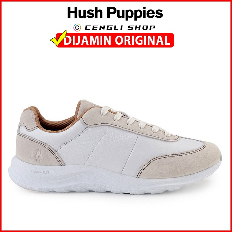 Jual Sepatu Sneakers Hush Puppies Wanita Terbaru Original E-Cassidy Putih | Shopee Indonesia