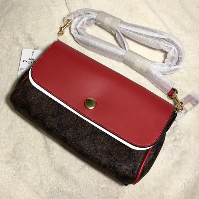 Jual COACH Reversible Crossbody Bag (Red) Shopee Indonesia