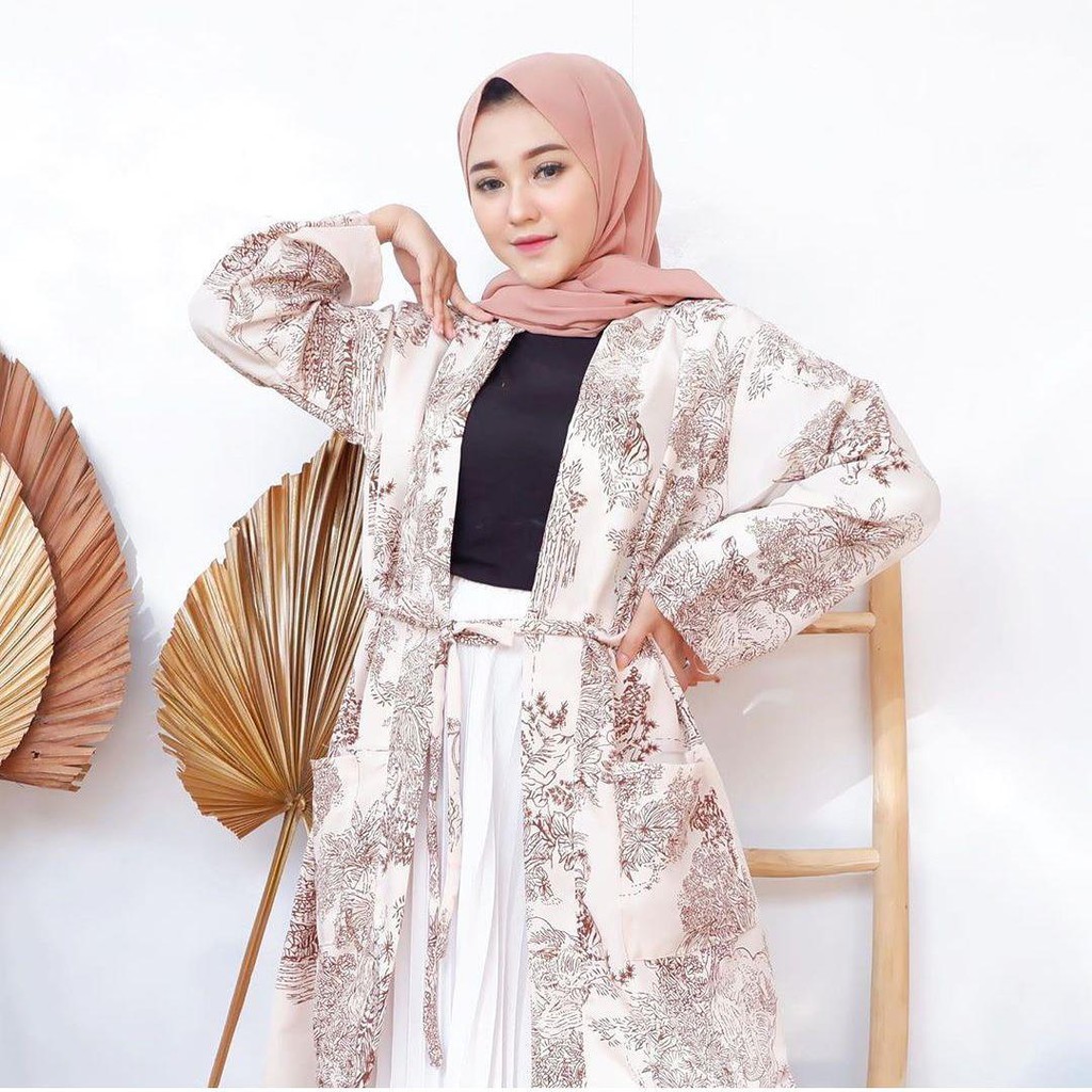 Jual NUELA LONG OUTER korea / cardigan korea Kualitas Import Premium