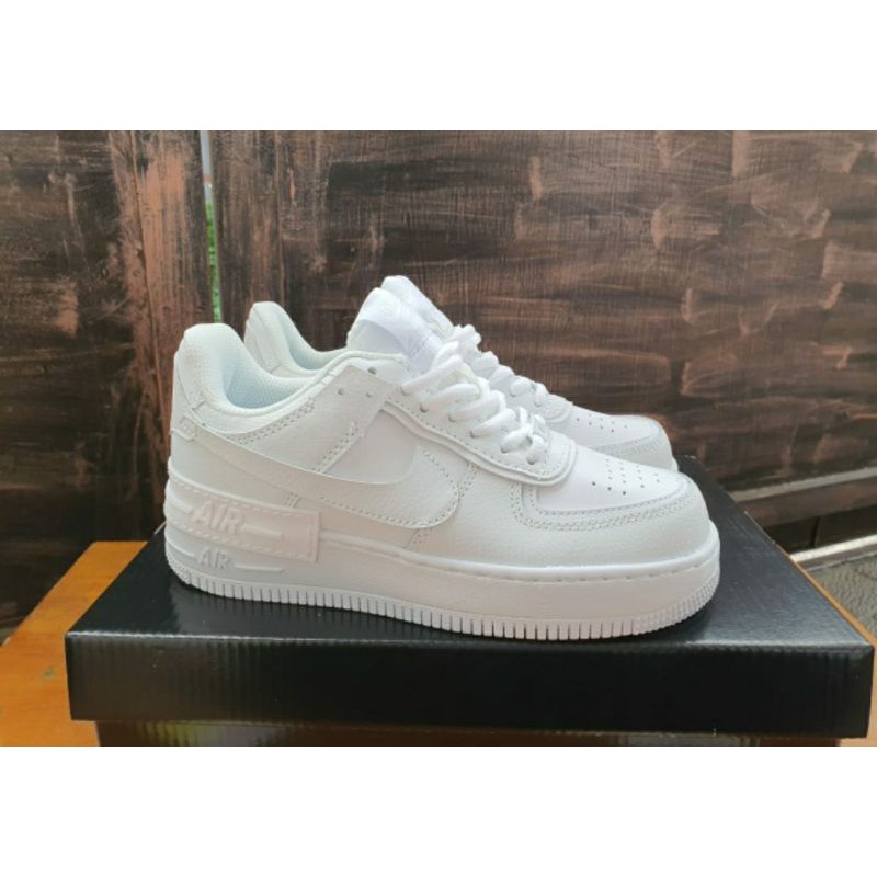 Jual Nike Air Force 1 Shadow Triple White | Shopee Indonesia