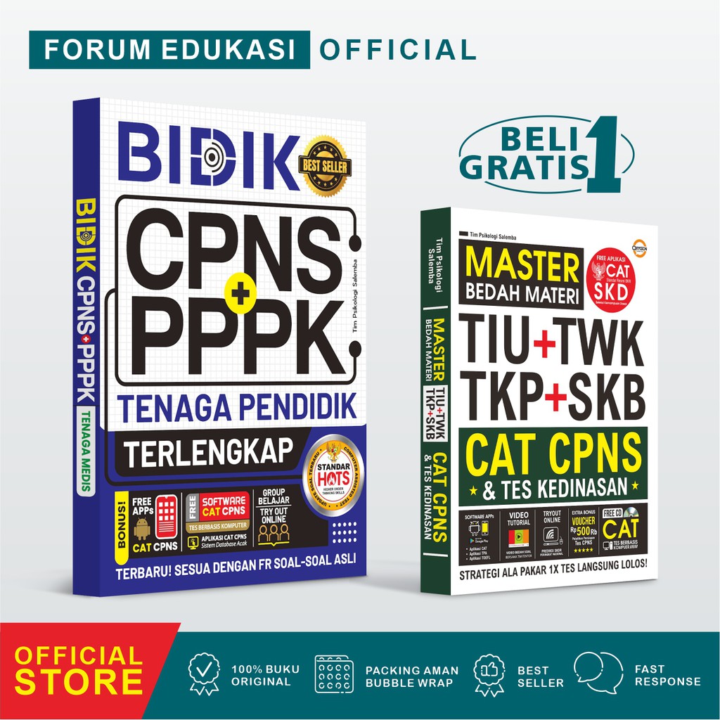 Jual PAKET BUKU CPNS TENAGA PENDIDIK BIDIK CPNS PPPK TENAGA PENDIDIK