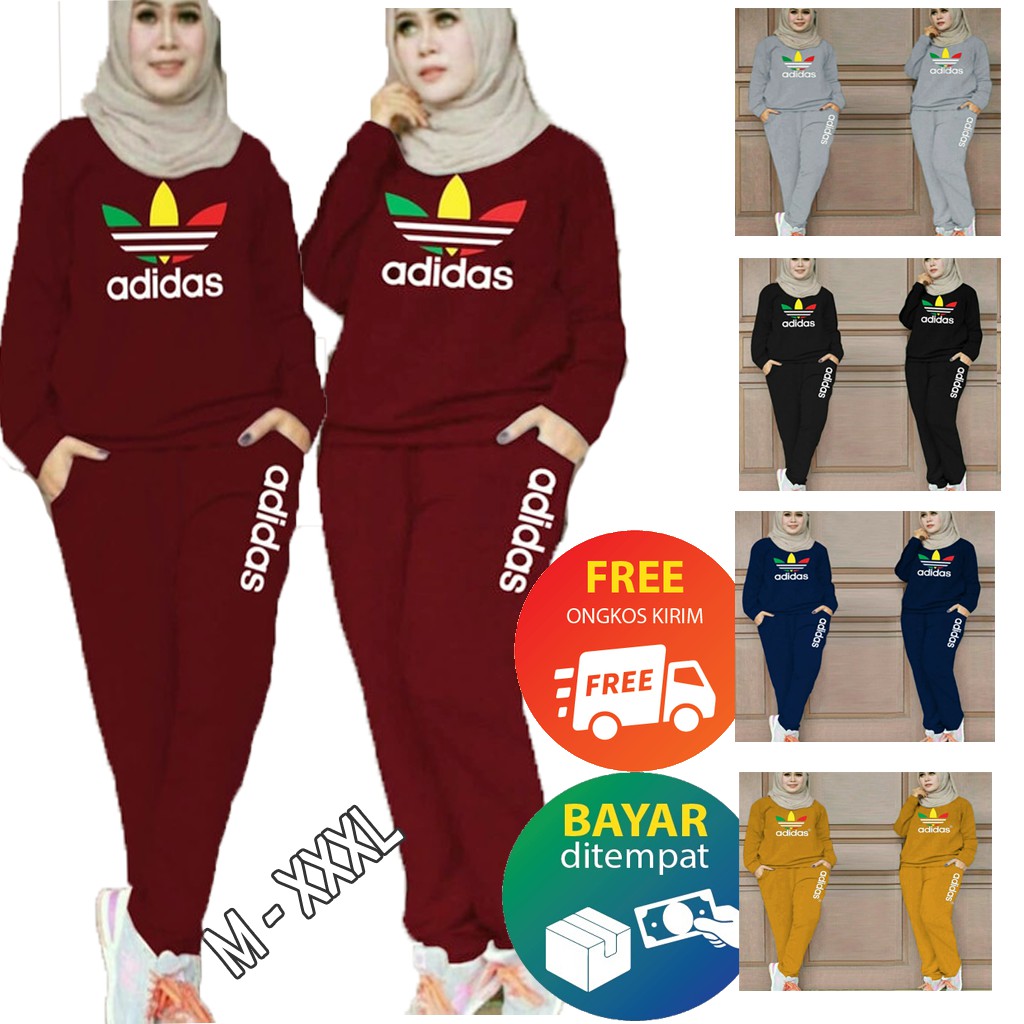 Baju olah raga muslimah/Training Muslimah Setelan Baju Senam Trening