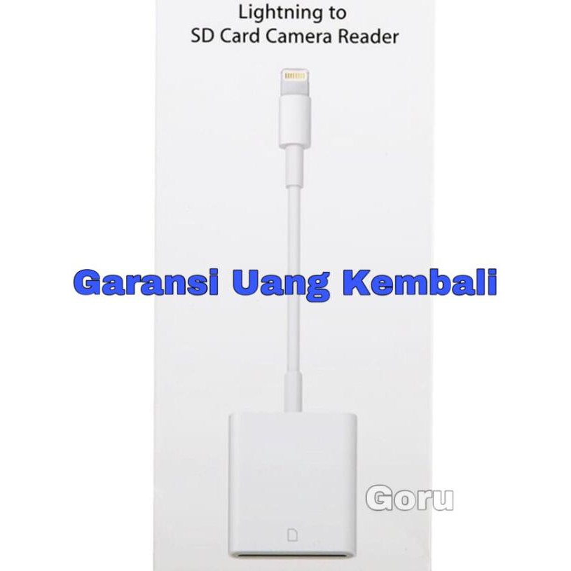 Jual Apple Lightning To Sd Card Camera Reader Iphone Ipad Original Quality | Shopee Indonesia
