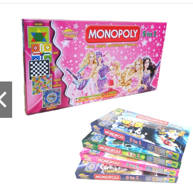 Monopoly International 5in1 Monopoli Internasional 5 in 1 - monopoly  universal | Shopee Indonesia