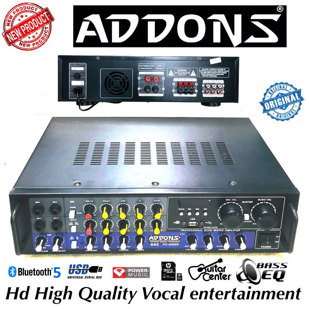 Jual AMPLIFIER SPEAKER KARAOKE ROOM ADDONS FITUR LENGKAP ORIGINAL