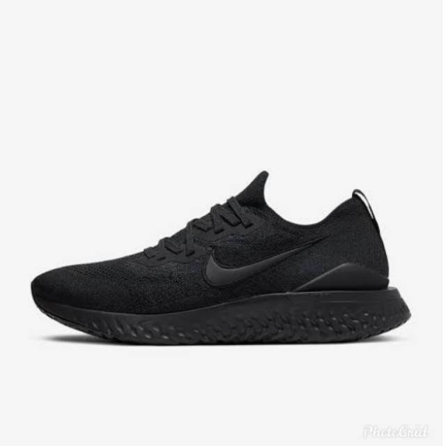 Jual Sepatu Nike Epic React Flyknit 2 Full Black | Shopee Indonesia