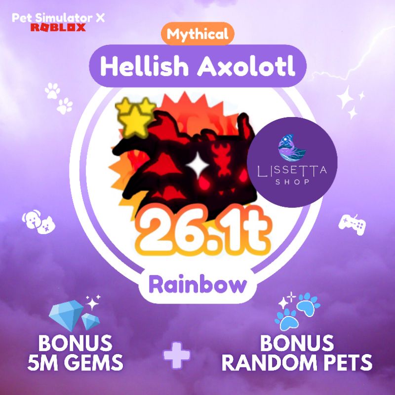 Jual Hellish Axolotl (Pet Simulator X) Indonesia