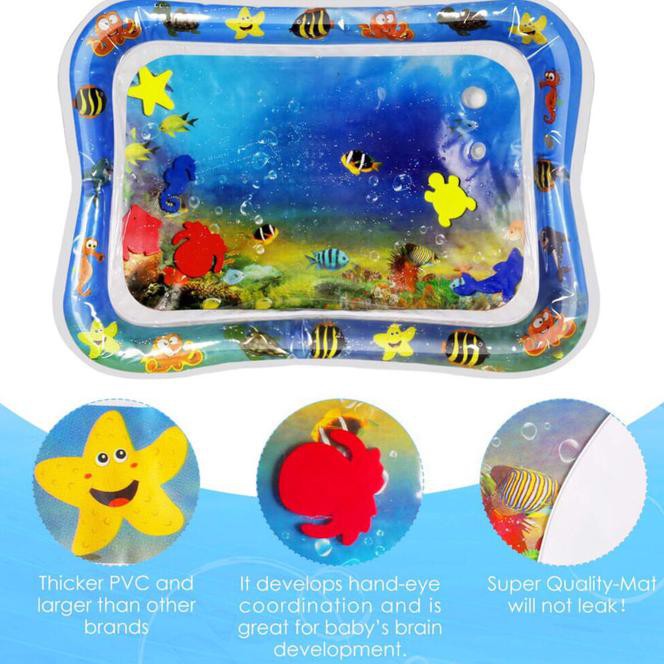 Jual Mainan Anak - Inflatable Baby Water Mat Matras Air Bayi Mainan / Dolanan / Toy / Toys Edukatif | Shopee Indonesia