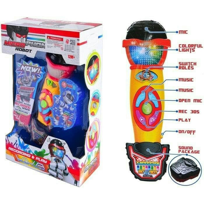 Jual Microphone Robot Super Voice - Kado Mainan Anak Laki Laki | Shopee Indonesia