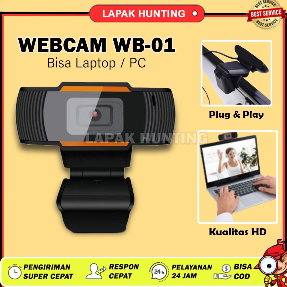 Jual WEBCAM LAPTOP KOMPUTER WB01 ORIGINAL 720P HD CAMERA WEB CAM UNTUK