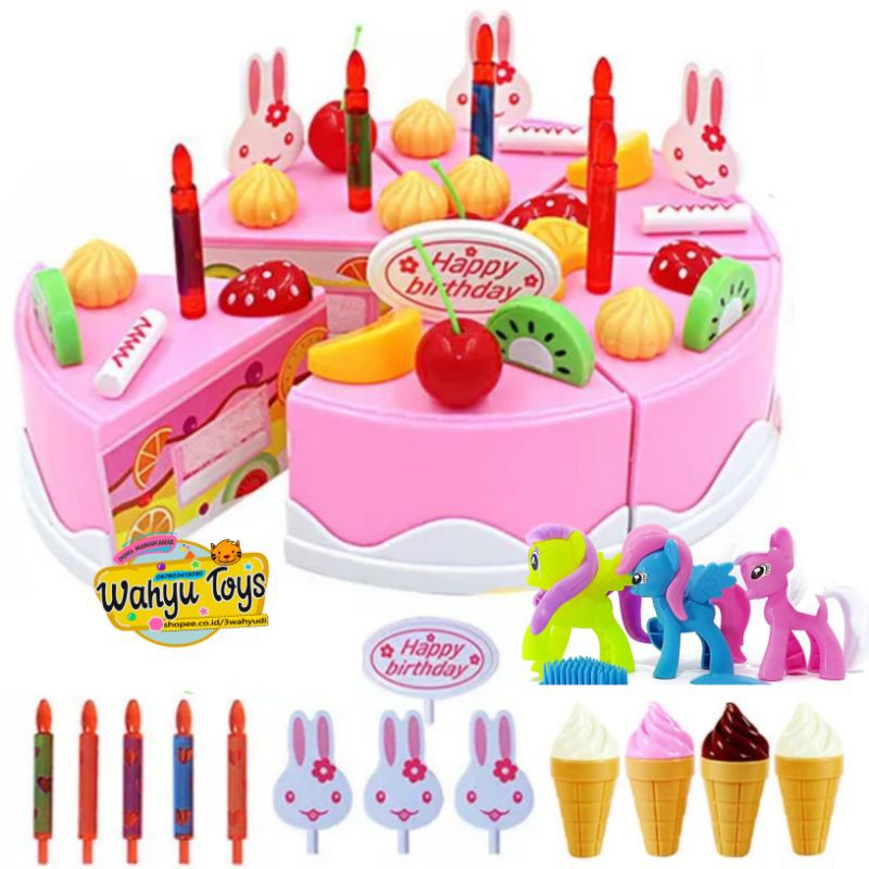 MAINAN KUE POTONG ULANG TAHUN ICE CREAM DAN KUDA PONY Shopee Indonesia