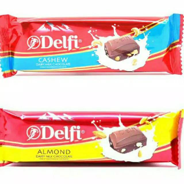 Jual Coklat Delfi Dairy Milk 50Gr/ Delfi Cashew / Delfi Fruits Nut | Shopee Indonesia