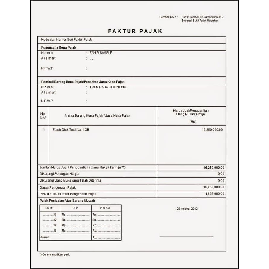 Buku Faktur Pajak NCR 30 set x 3 atau 4 Ply NCR Folio | Shopee Indonesia