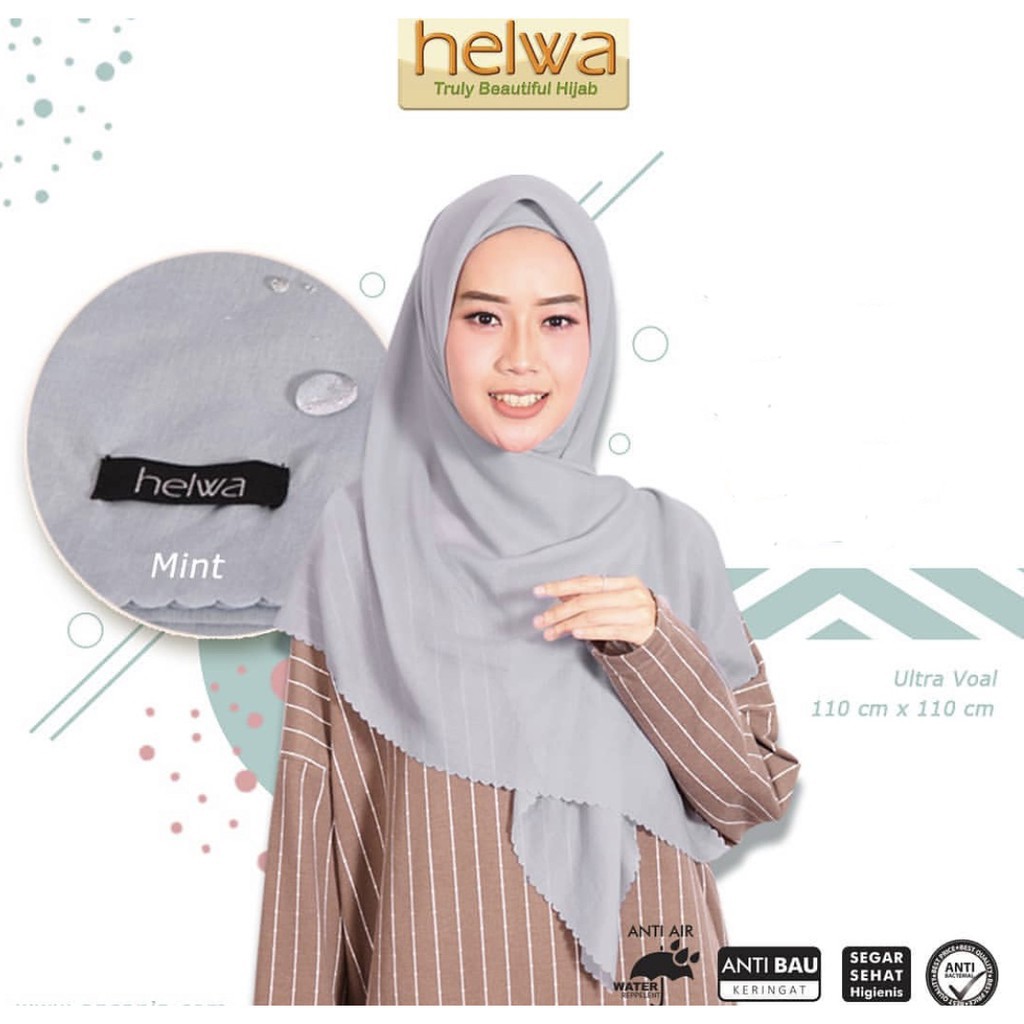 JILBAB Segi Empat HELWA Voal ULTRAFINE Laser Cut Anti Air Shopee