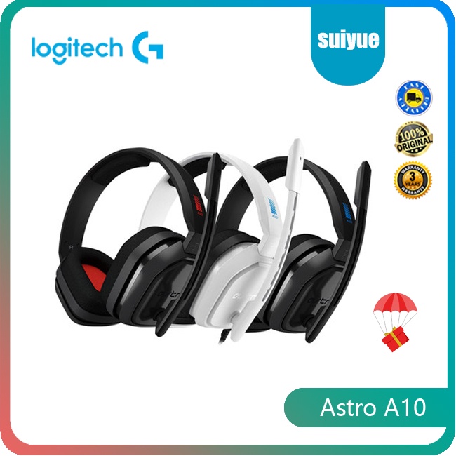 Jual Logitech Astro A10 Headset Gaming 7.1 Dengan Mikrofon Virtual Surround Sound | Shopee Indonesia