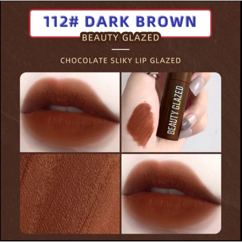 Jual Lipstik Kabut Matte Velvet Lip Gloss Coklat Warna Cantik Tahan Air Awet Hadiah Pacar Lipstik Beauty Glazed Lucu Cantik Bagus Murah Import | Shopee Indonesia