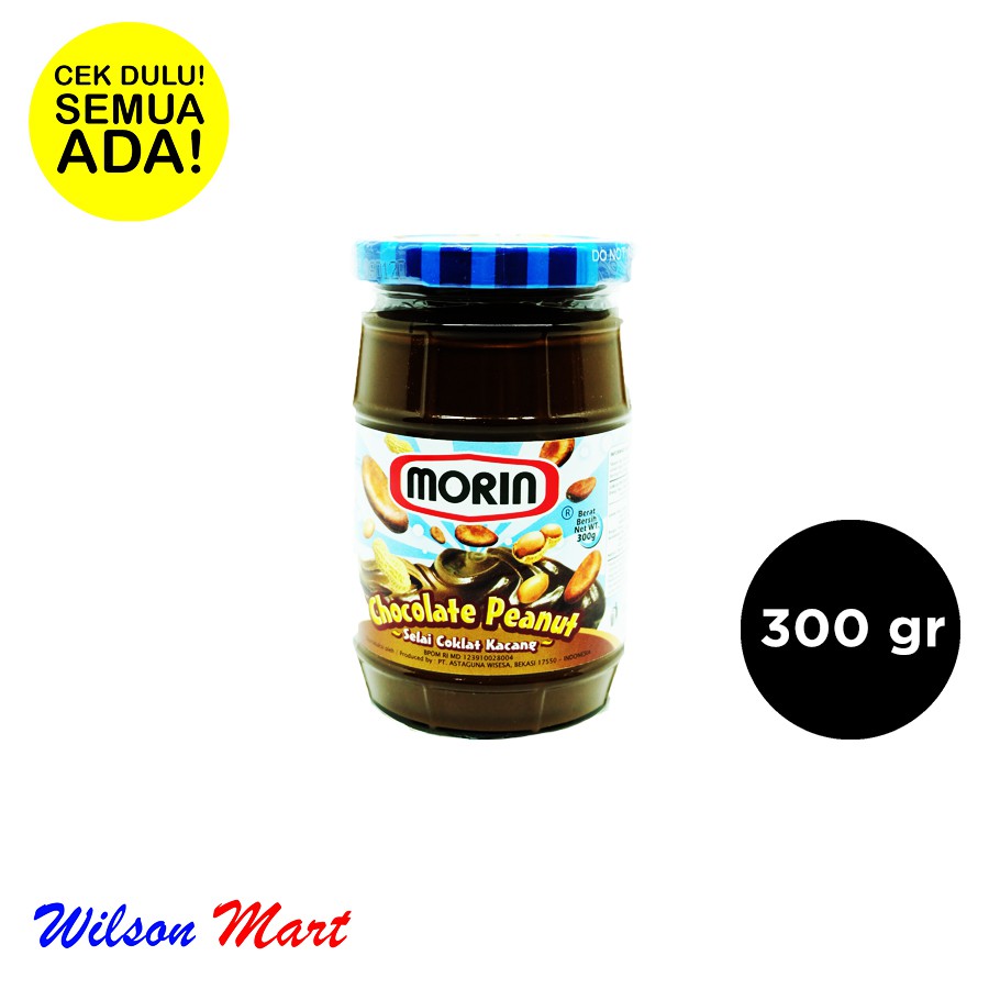 MORIN CHOCOLATE PEANUT SELAI COKLAT KACANG 300 GRAM Shopee Indonesia