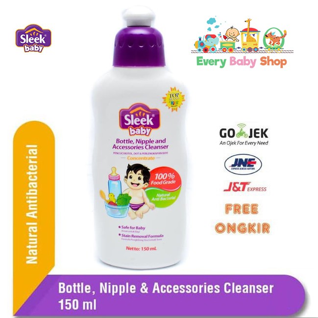 Jual SLEEK Bottle Nipple CLEANSER 150 ml Sabun Cuci Botol Dot Bayi 150ml Kemasan Botol EXP