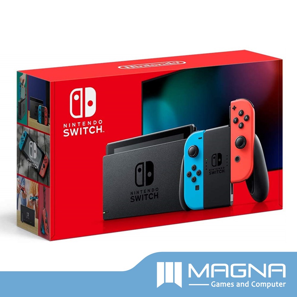 Jual Nintendo Switch Console - Neon Joy-Con New Model V2 | Shopee Indonesia