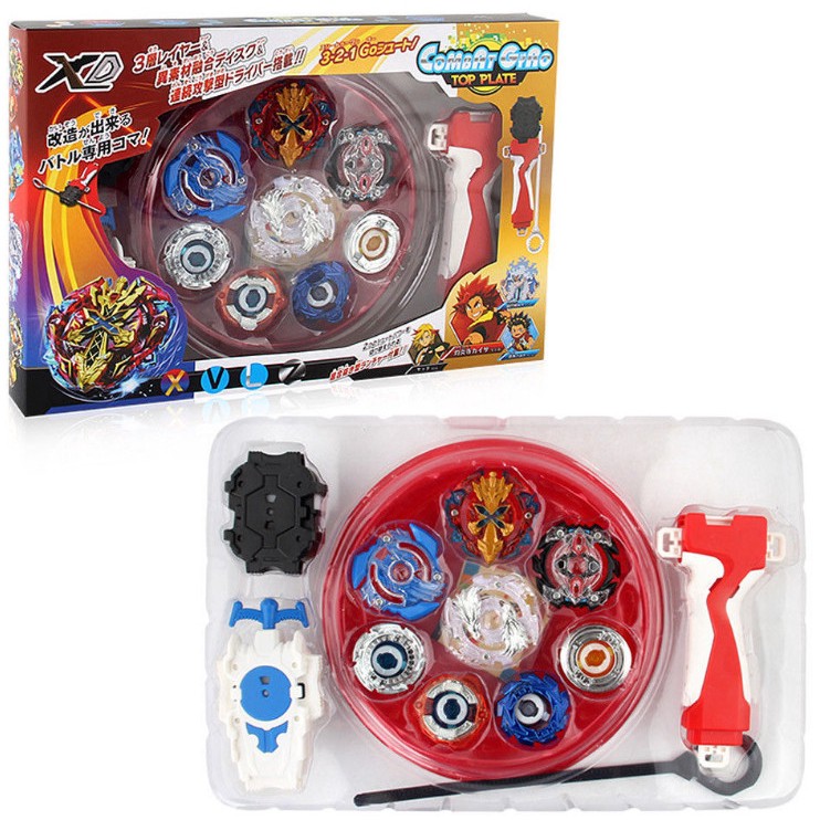 Jual 4Pcs Set Logam Gangsing Beyblade Burst Launcher Spinning Toy Mainan Anak | Shopee Indonesia
