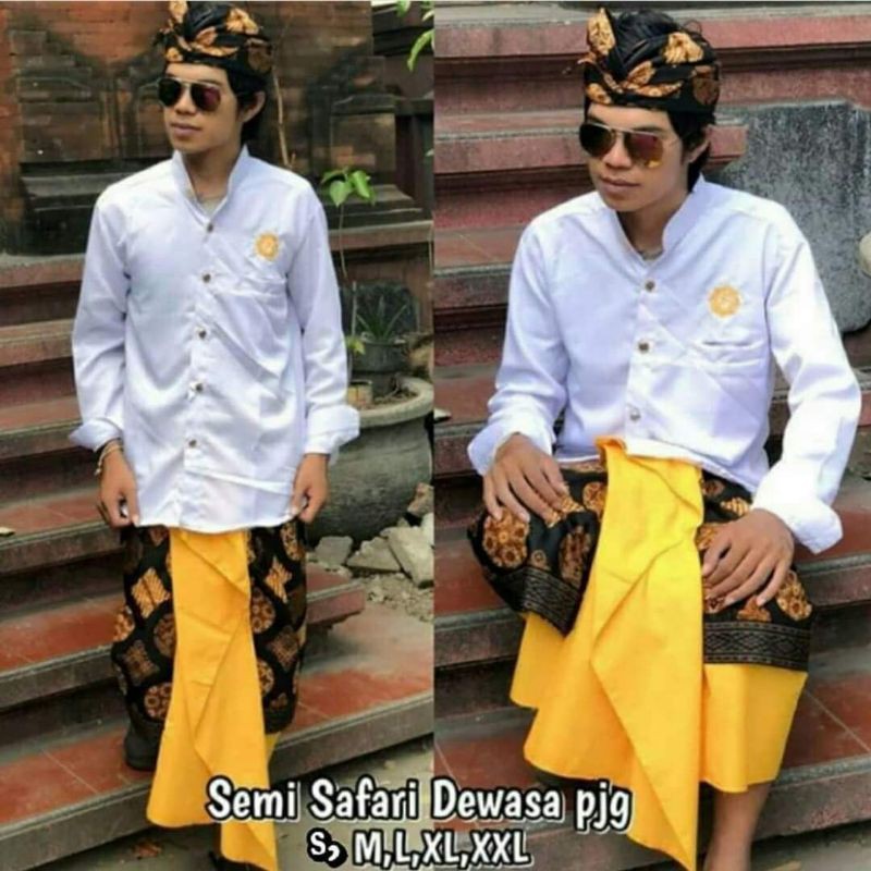 Semi Safari Bali Original /pakaian adat bali pria Shopee Indonesia