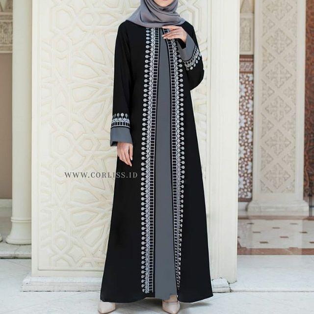 Jual Baju Muslim Abaya Bordir Gamis Maxi Dress Arab Saudi Bordir Zephy  Turki Umroh Dubai Turkey India Indonesia|Shopee Indonesia