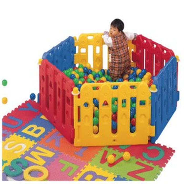 Jual Pagar Pembatas Mainan Anak Playpen Chinh Ching Py07 Pagar Mandi Bola | Shopee Indonesia