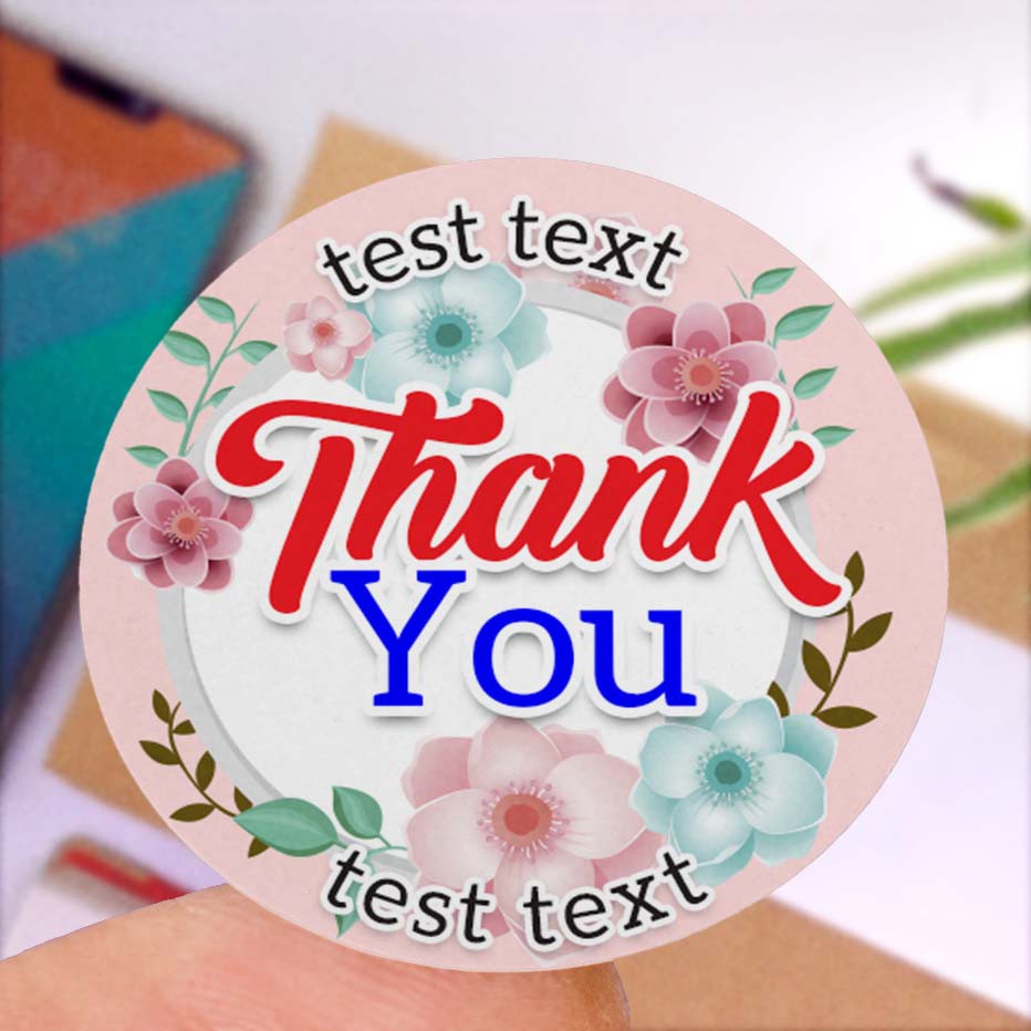 100 pcs Stiker Label 5x5cm kue nastar potong Bulat Shopee Indonesia